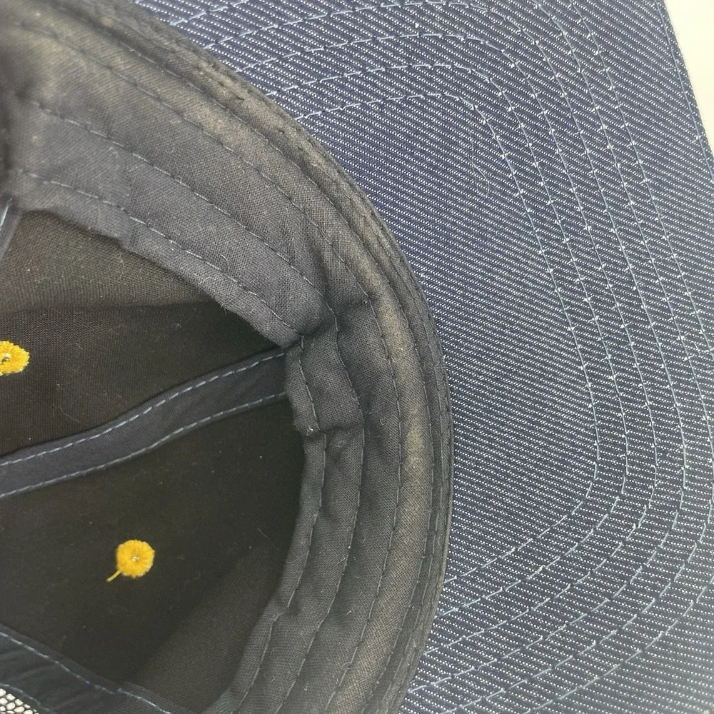 McDonalds Hat Snap Back Cap Employee Mesh Blue Crew Staff Restaurant Apparel